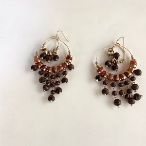 Earrings Pierced Bohemian Hoops Grown Gold